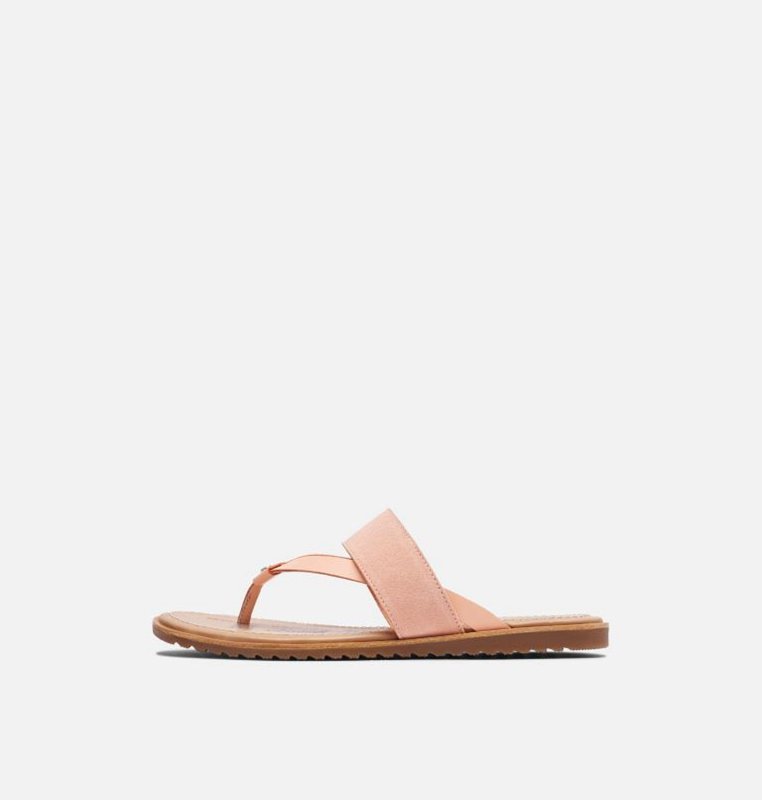 Sorel Dam Sandaler Rosa - Ella™ Flip Flat - UIR-915042